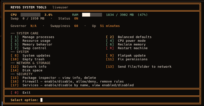 ReyOS Toolbox terminal window